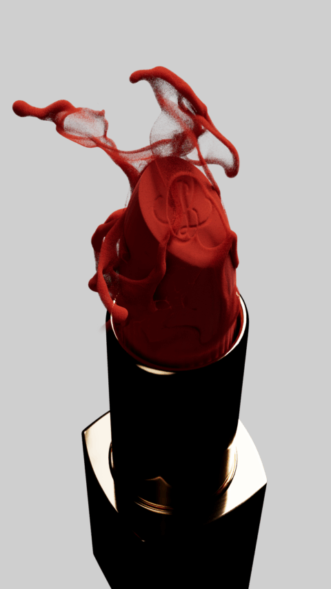 Skincare Makeup Lipstick 3D CGI